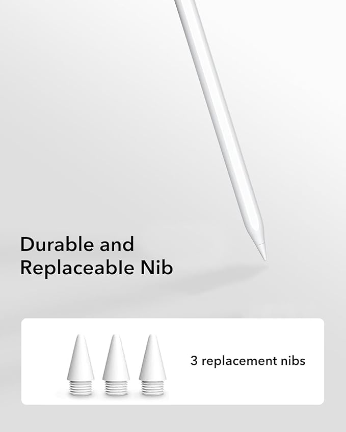 Stylus Pen for iPad (2025-2018),Tilt Sensitivity Palm Rejection Fast Charge Stylus Pencil,iPad Pencil for i Pad 11th A16/10/9/8/7/6th & Pro 13/12.9/11(M4) & Air 13/11(M3/M2) & Mini A17 Pro/6/5
