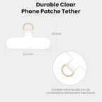 Clip and Go Strap for Phone with Wallet Metal Gold Chain Crossbody Phone Lanyard for Women Adjustable Detachable Wristlet Charm Small Purse Leather Card Holder Zipper with iPhone Stand 2 Patches Brown