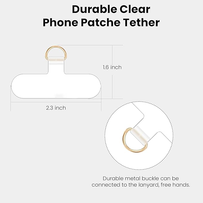 Clip and Go Strap for Phone Gold Metal Chain with Gold Purse Wallet Crossbody Phone Lanyard for Women with Cell Phone Stand Holder 2 Patches Tether Adjustable Anti Theft for iPhone 16 15 14 All Phones