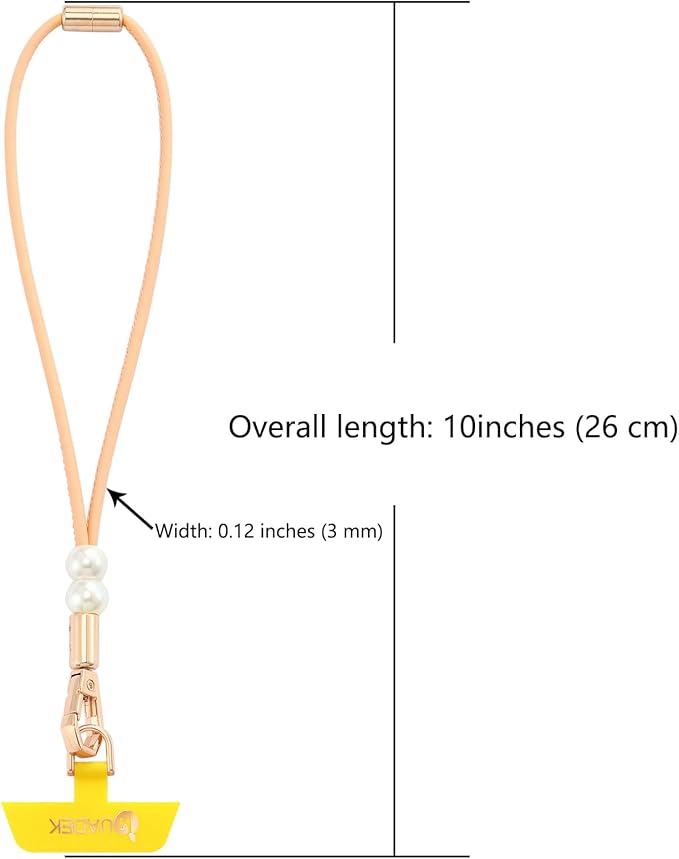 Vachetta Leather wristlet strap Phone Charm [Hands-Free Phone Wrist Strap]