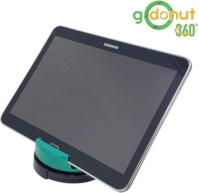 GoDonut – Phone Stand 360 Swivel – Cell Phone Holder + iPad Stand Desk Organizer - Compatible with Tablet, iPhone, Kindle & Most Smartphones – Hunter Green