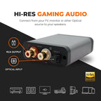 Audioengine D1P 32 Bit Portable Headphone Amplifier - Audio DAC Amp Switcher for Gaming and Music