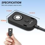 5M Extension Cord RC301-DC0 Remote Small Shutter Release Remote Control for nk D850 D810 D800E Z8 Z9 Push Button Extension Portable Small Release Key(RC301-DC0 NK 196.8in/5m)