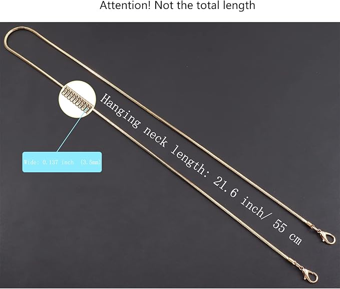 Snake Chain Phone Strap Universal phone lanyard phone strap connector (Snake-Chain（Light gold） F5)