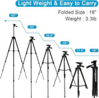 Endurax 60" Phone Tripod for Canon Camera Stand with Universal Phone Mount & Remote Shutter Max Load 6.6 lb