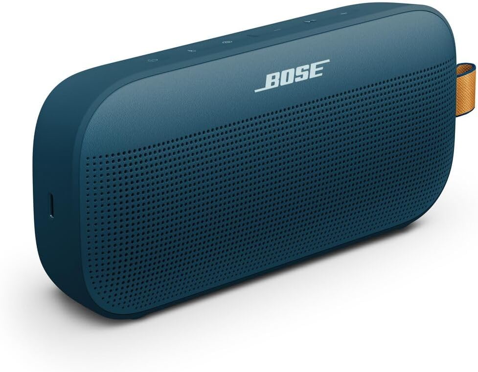 Bose SoundLink Flex Portable Bluetooth Speaker (2nd Gen), Portable Outdoor Speaker with Hi-Fi Audio, Up to 12 Hours Battery Life, Waterproof and Dustproof, Twilight Blue - Limited Edition Color
