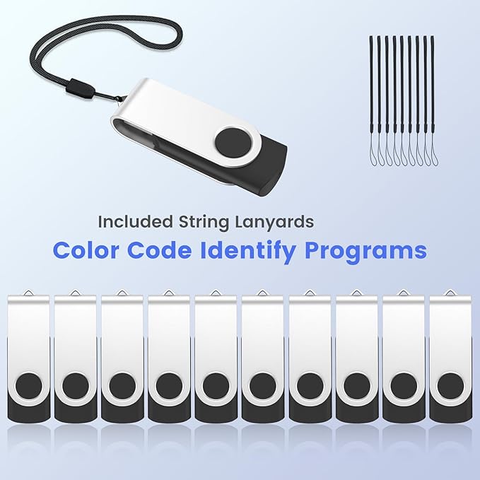 (Not 128GB) ABLAZE 128MB USB Flash Drive 100 Pack, USB 2.0 Thumb Drives Bulk Memory Sticks Pendrives 100PCS (Black)