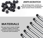 20Pcs Replacement Tips Silicone Rubber Touch Screen Pens Tips for Touch Pen (8 * 8mm)
