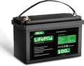 HQST LiFePO4 Battery 100ah Lithium Battery, 12V Lithium Iron Phosphate Battery Deep Cycle Marine Battery, 10 Year Lifetime with Low & High Temp Protection for RV, Trolling Motor, Boat