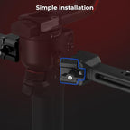 SmallRig Focus Control Dual Grip for DJI RS 2 / RS 3 Pro/RS 4 Pro Gimbal Stabilizer, Dual Handle with NATO Rail, Joystick Operation, Mode Switching, Centering/Locking, Max Load 17.6lb(Not for RS4)