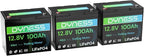 12V 100Ah Mini LiFePO4 Battery 3 Pack Group 24, 12 Volt Deep Cycle Lithium Battery with 100A BMS, Low-Temp Protection & 10 Years Lifespan for RV, Boat, Trolling Motor, Solar Off-Grid, Golf Cart