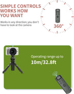 for Canon Camera Remote Control, Hanpusen Rechargeable Wireless Shutter Release with OLED Screen for R50/G7X Mark III/R8/R5/R/RP/R50 V/R10/R5 Mark II/M50/M200/6D Mark II/M6 Mark II, Replace BR-E1