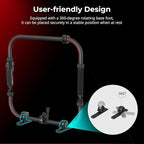 SMALLRIG Stabilizer Handheld Ring Grip for DJI RS 2 / RS 3 Pro/RS 4 / RS 4 Pro Gimbal, Supports Various Controls, Integrated Foldable Design, Max Load 17.6 lb - 4328