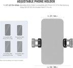 NEEWER TP09 Carbon Fiber Mini Tripod Compatible with iPhone, 20" Lightweight Compact Travel Desktop Tripod Stand with Ball Head, Phone Holder, Remote for Phone DSLR Camera Video Camcorder Webcam