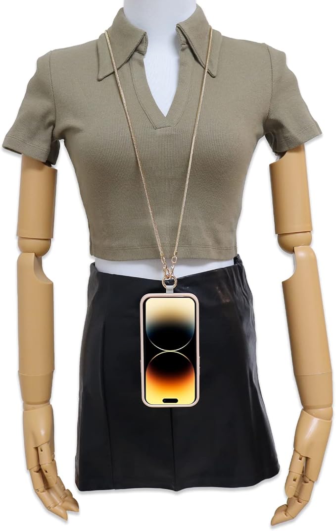 Snake Chain Phone Strap Universal phone lanyard phone strap connector (Snake-Chain（Light gold） F5)