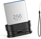 256GB USB 3.0 Flash Drive, Mini Thumb Drive Waterproof Memory Stick with Lanyard Hole Plug and Play Portable USB Stick Storage for Computer Laptop Smart TV, Black