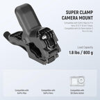 NEEWER Flexible Clamp Mount Compatible with GoPro DJI Action Cameras, Jaw Flex Super Clamp Holder, Desk Pole Clip Mount with Tube & Adapter Accessories for Photography & Video Recording, GP-80