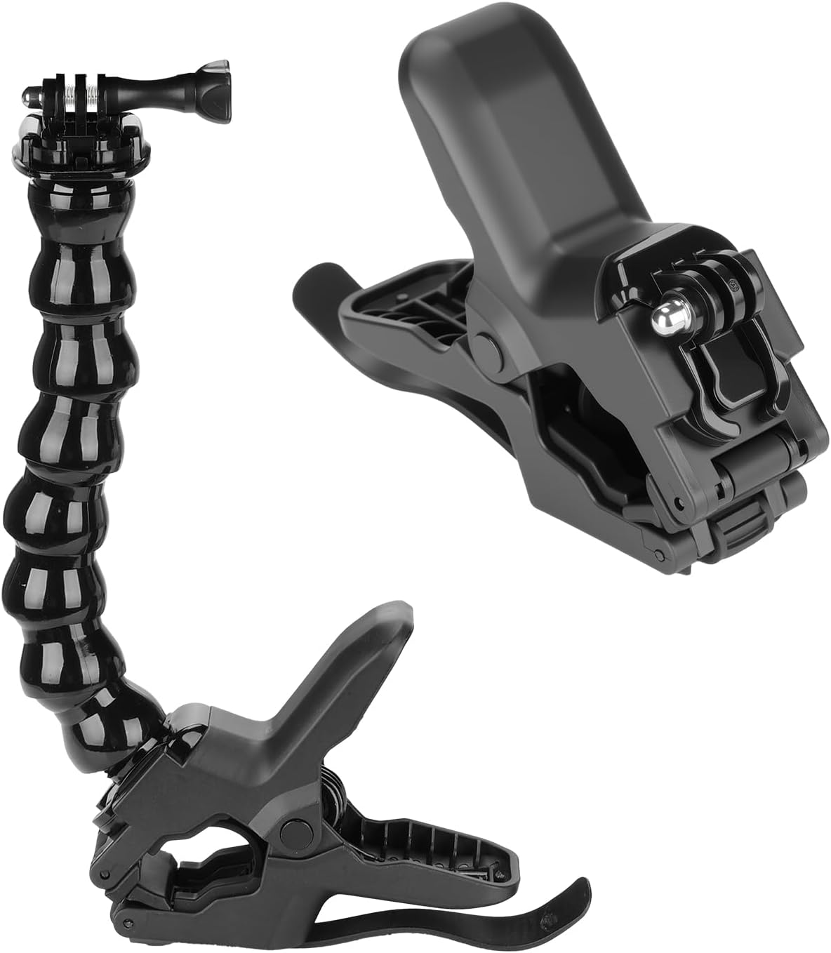 NEEWER Flexible Clamp Mount Compatible with GoPro DJI Action Cameras, Jaw Flex Super Clamp Holder, Desk Pole Clip Mount with Tube & Adapter Accessories for Photography & Video Recording, GP-80