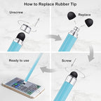 Stylus Pens for Touch Screens 12 Pack, Linfanc High Sensitivity and Precision Capacitive Stylus Pens for iPad, Tablets, Smartphones