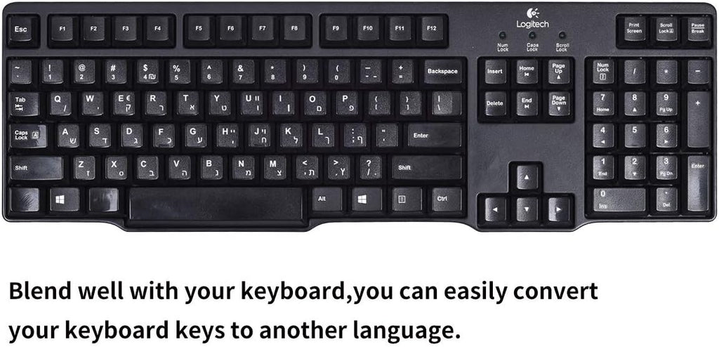 [2PCS Pack] French Keyboard Stickers,Matte Vinyl Keyboard Sticker with White Letters Non-Transparent for PC Computer Laptop Notebook Desktop Keyboards (French)