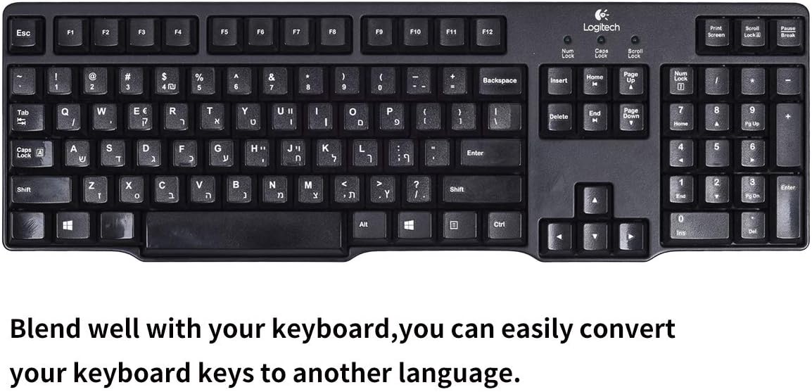 [2PCS Pack] French Keyboard Stickers,Matte Vinyl Keyboard Sticker with White Letters Non-Transparent for PC Computer Laptop Notebook Desktop Keyboards (French)