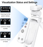 AODELAN for Fujifilm Camera Tripod with Rechargeable Wireless Shutter Release,Shooting Grip Remote Control Handle for Fuji X-T3,X-T4,X-T5,X-T30,X-T30 II,X-T50,X-H2,X-H2S,X-S10,X-S20,X100 VI,X-M5