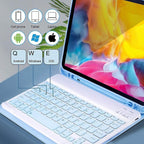 AnMengXinLing Keyboard Case with Mouse for iPad Pro11 2022/2021, Detachable Wireless Keyboard Pencil Holder Slim Smart Cover for iPad Pro 11 inch 4rd Gen/3rd Gen (New Pink)