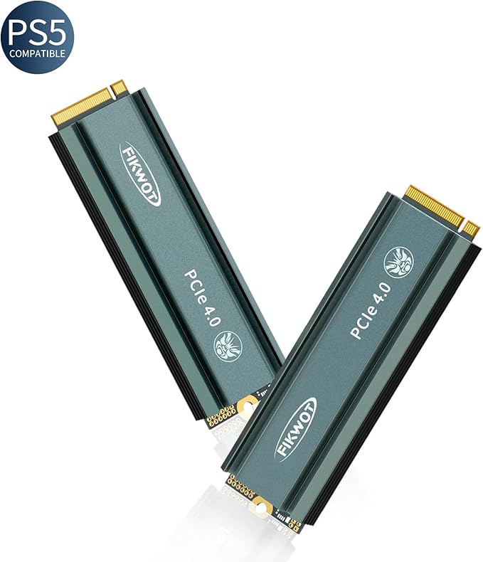 FN960 2TB M.2 2280 PCIe Gen4 x4 NVMe 1.4 Internal Solid State Drive with Heatsink - Speeds up to 5,000MB/s, Dynamic SLC Cache, Internal SSD