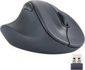 ELECOM Left Hand Wireless Ergonomic Mouse, 2.4GHz with Mini USB Receiver, Silent Click, 2000DPI, 5 Buttons, Optical Sensor, Compatible with PC, Mac, Laptop, EX-G, Msize Black (M-XGM31DBSKBK)