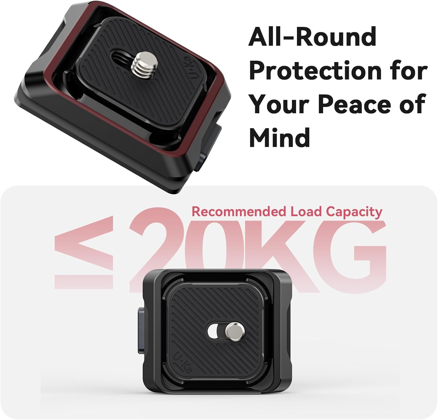 ULANZI UKA01 Quick Release Plate Kit, Arcac/F38 Interface Camera Quick Release Plate Mount Quick Setup w/ 1/4" to 3/8" Screw Thread Gimbles Sliders Tripods Adapter for Sony/Nikon/DJI/Fuji