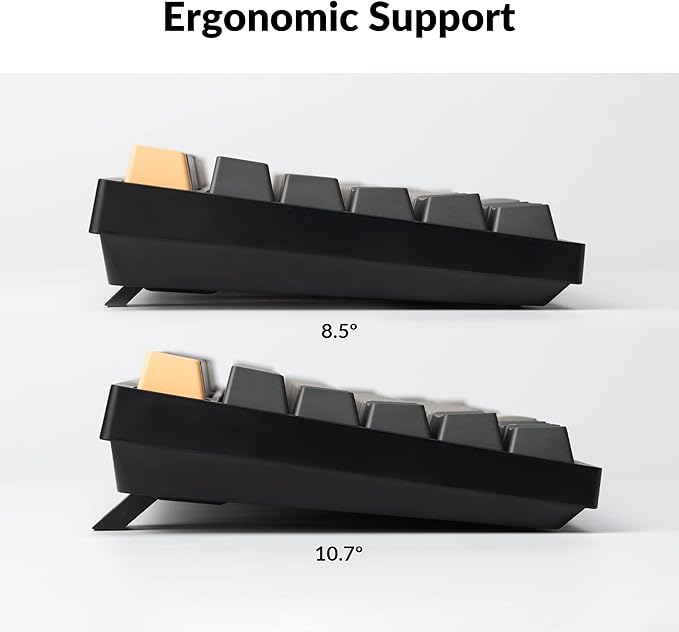 Keychron C2 Pro Wired Custom Mechanical Keyboard Full Size Layout QMK/VIA Programmable Macro White Backlit with Keychron K Pro Brown Switch OEM Profile Double-Shot PBT Keycaps for Mac Windows Linux
