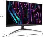 acer Predator XB273K 27" 4k Gaming Monitor | AMD FreeSync Premium | ZeroFrame Design | 160Hz Refresh | Up to 0.5ms Response | Height, Tilt, Swivel, Pivot Adjust | HDR 400 | 1 x DP 1.4 & 2 x HDMI 2.1