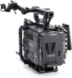 Tilta Camera Cage Compatible with Sony BURANO | Arri Rosettes, 1/4"-20 and 3/8"-16 Threads | w/Top Handle, Left/Right Side Arm, Battery Plate (Advanced Kit - V Mount)