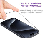 Screen Protector Tempered Glass Compatible with Apple iPhone 15 Pro (2 Pack)