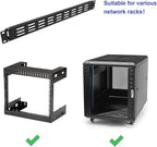 1U Hinged Vented Rack Mount Blank Panel Spacer for 19in Server Rack or Network Cabinet (1U Vented Blank Panel)
