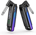 LEKATO Wireless Guitar System UHF Wireless Guitar Transmitter Receiver Rechargeable Audio Wireless Guitar Transmitter and Receiver with 70 Channels Wireless for Guitar Bass Electric Instruments (Blue)