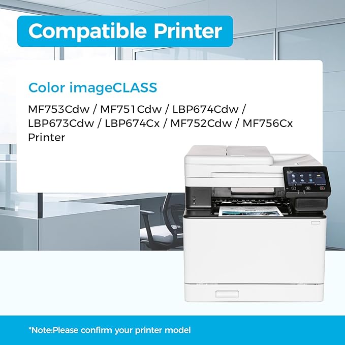 069H 069 Toner Cartridge Set MF753Cdw Compatible Replacement for Canon MF753Cdw Toner Cartridges 069H for Canon imageCLASS MF 753Cdw MF751Cdw LBP674Cdw Printer Ink Black Cyan Yellow Magenta 4 Pack