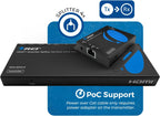 OREI 1x4 HDMI Extender Splitter Multiple Over Single Cable CAT6/7 1080P with IR Remote EDID Management - Up to 165 Ft - Loop Out - Low Latency - Full Support