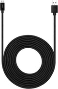 RoFI Micro USB Cable 15ft with 3A Fast Charging, Extra Long and Extremely Durable Nylon Braided Charger Cord for Galaxy S7/S6/J8/J7 Note 5,Kindle,LG,PS4,Camera,Xbox One and More (Black)