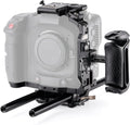 Tilta Camera Cage Compatible with Canon C80 Advanced Kit | Includes Tilta Xeno NATO Side Handle, 15mm LWS Baseplate, Aluminum Rods & Button Extensions | NATO, Cold Shoe, 1/4"-20 & 3/8"-16 Threads