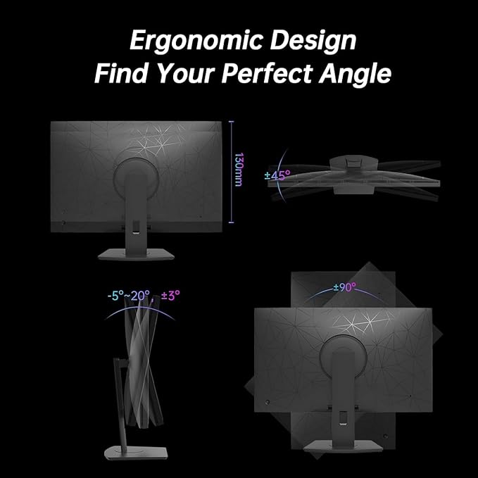 KTC 32 Inch 4K Mini LED Monitor, Fast IPS, HDR1000 144Hz 1ms MPRT Gaming Monitor,Type-C 45W, HDMI/DP/USB,RGB Light, Swivel/Height/Pivot/Tilt Adjust, VESA, Computer Monitor for Gaming & Designer