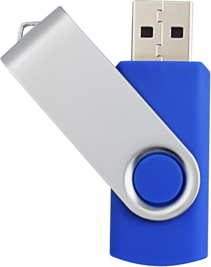 KOOTION 32 GB USB Flash Drive 32 gb Flash Drive 10 Pack Thumb Drive Memory Stick Pen Drive Keychain Design Blue