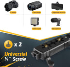 Zeadio Camera Smartphone Stabilizer, Handle Grip Handheld Video Rig, Compatibility with All Camera, Camcorder, Action Camera, DSLR and for All iPhone and Android Smartphones