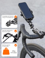 Movmax C Clamp Camera Mount for Flat Tube Road Bike, Super Clamp with 1/4"-20 Thread,E-Bike Accessories/Bicycle, Compatible with GoPro Hero13/12/11/10/ DJI Osmo 360/Action 5 Pro/4/3/Insta360 X4/X5