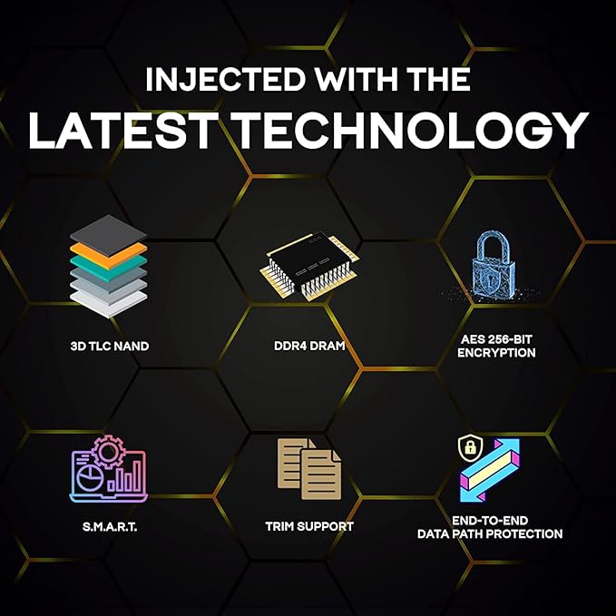 Fantom Drives VENOM8 4TB NVMe Gen 4 M.2 SSD for PlayStation 5 (PS5) Gaming PC & Laptop, Graphics, Video Editing - 3D NAND TLC DDR4 DRAM Cache Internal SSD - Up to 7400MB/s - w/Heatsink (VM8X40-PS5)