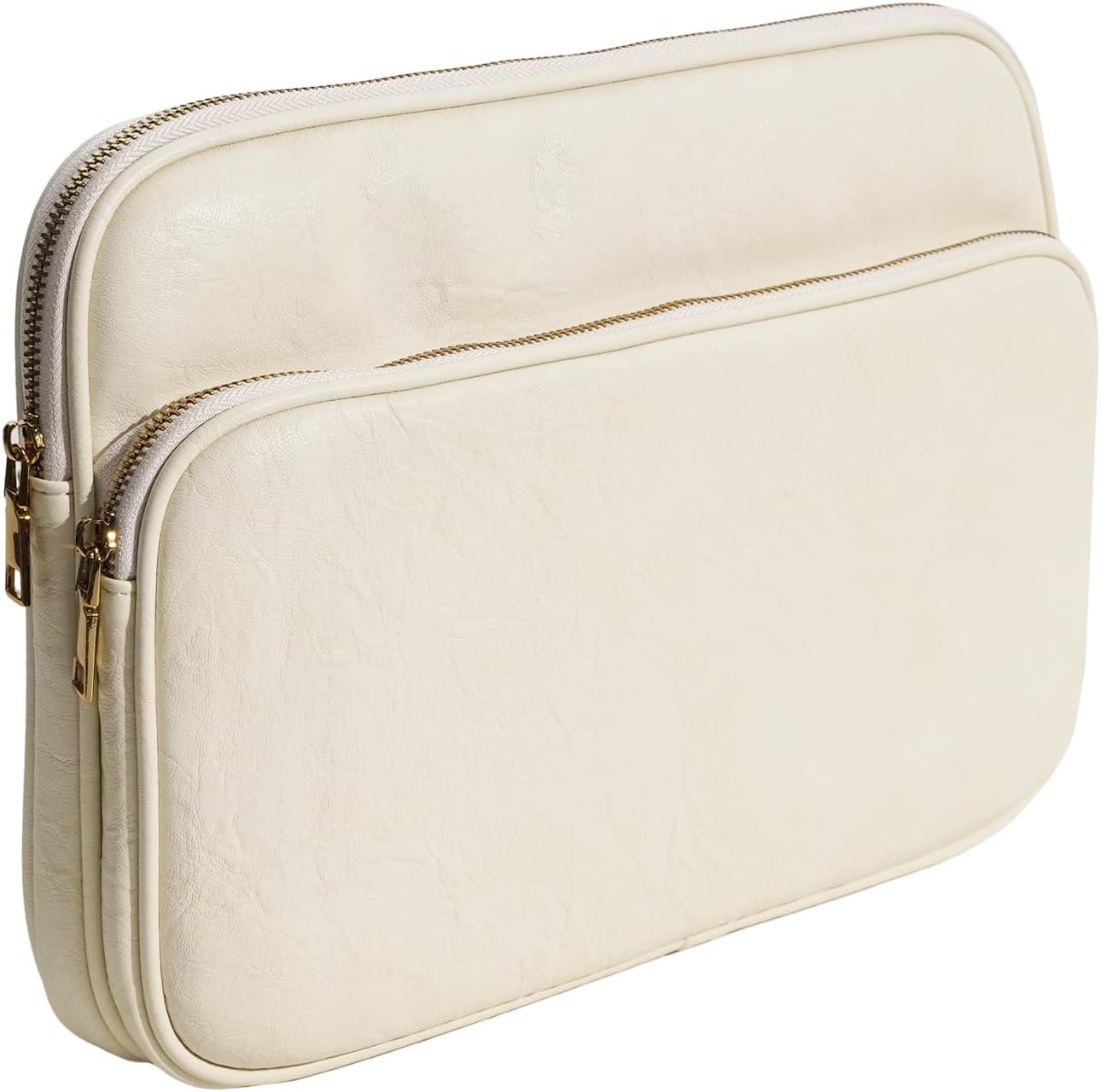 14 Inch Laptop Sleeve Bag - Compatible with MacBook Pro 14, MacBook Air 13, Surface Pro 9, Surface Laptop Studio - Cream