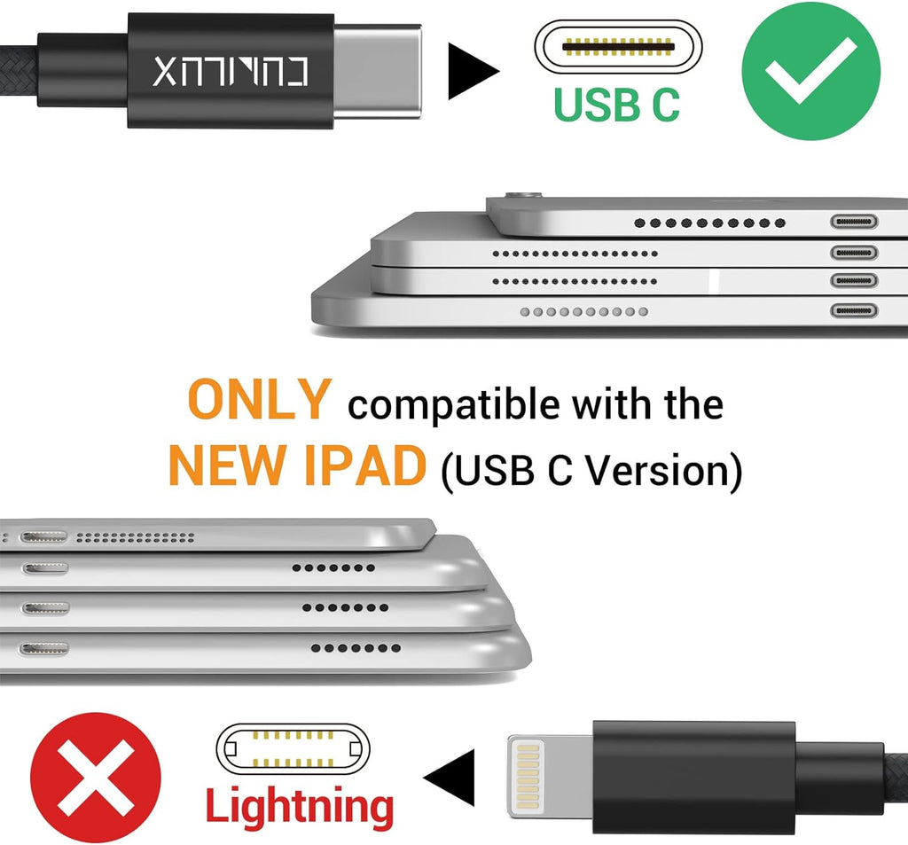 Cubilux USB C Dual Headphones Splitter, Type C to Double 3.5mm Audio Splitter, 2-Way Earphone Adapter for Android Phone, Tablet