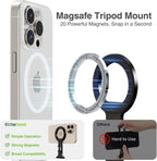 elitehood Aluminum Magsafe Tripod Phone Mount, Compact Phone Holder for Tripod with Arca Swiss Quick Release Plate & 1/4" Screw Adapter, Magnetic iPhone Mount Accessories Fit iPhone 16 15 14 13 Series