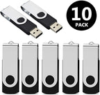 Aiibe 10 Pack 16GB Flash Drives - USB 3.0 Thumb Drive (Black)