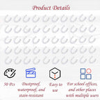 50Pcs Keyboard Cover - Disposable Keyboard Protector for Desktop Dustproof Waterproof for Office Schools Supplies